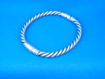 Click to view larger image of Sterling Silver Twist Bracelet 40 Grams USA (Image3)