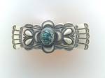 Click to view larger image of Navajo Sterling Silver Barrette Turquoise Mary Chavez  (Image5)