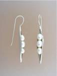 Click to view larger image of Freshwater Pearls Sterling Silver Shepard Hook Earrings (Image2)