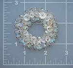 Click to view larger image of Crystals Circle Vintage Brooch (Image3)
