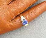 Click to view larger image of Ring 18K Gold Diamond Tanzanite Signed ILIANA (Image2)
