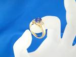 Click to view larger image of Ring 18K Gold Diamond Tanzanite Signed ILIANA (Image5)