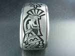 Click to view larger image of Tommy Singer RIP Sterling Silver Kokopelli Cuff Bracele (Image1)