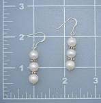 Click to view larger image of Freshwater Pearls Sterling Silver Shepherd Hook Earring (Image3)