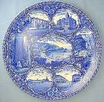 Staffordshire Blue Rowland & Marcellus California Plate