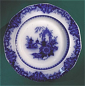 Flow Blue: KAOLIN soup plate (Image1)