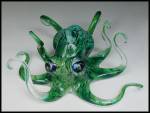 Click here to enlarge image and see more about item q070: Soul Glass: Octopus sculpture (Michael Hopko)