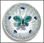 Click to view larger image of John Deacons: Butterfly and pansy paperweight (Image3)