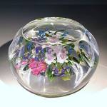 Click to view larger image of Chris Buzzini 1991: Faceted spring bouquet paperweight (Image2)