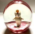Click to view larger image of Joe St. Clair kewpie sulphide paperweight (Image1)