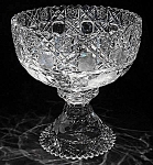 Click here to enlarge image and see more about item Z304: Cut Glass Punch bowl and stand