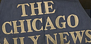 Vintage Chicago Daily News Coin Change Apron