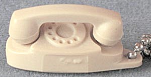 Vintage Tan Princess Phone Key Chain
