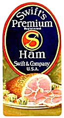 Swift's Premium Ham Die Cut Celluloid Calendar (Image1)