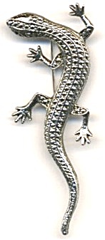 Vintage Silver Lizard Pin (Image1)