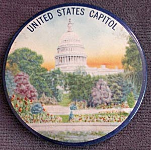 Vintage Souvenir United States Capitol Mirror (Image1)