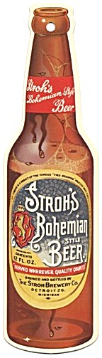 Vintage Stroh's Bohemian Style Beer Sign