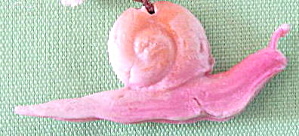  Vintage Celluloid Snail Charm (Image1)