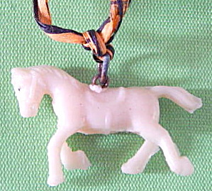 Vintage Celluloid Horse Charm (Image1)