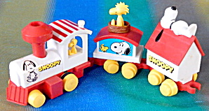 Vintage Snoopy Express Mechanical Wind Up Train (Image1)