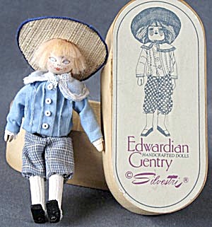 Vintage Miniature Wooden Jointed Handcrafted Doll (Image1)