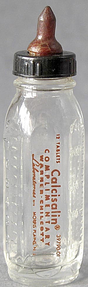 Vintage Calcisalin Evenflo Baby Doll Bottle Salesman's  (Image1)