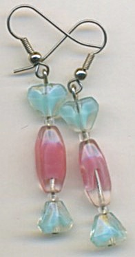 Vintag Czrch Glass Earrings