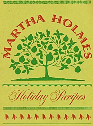Martha Holmes Holiday Recipe Books