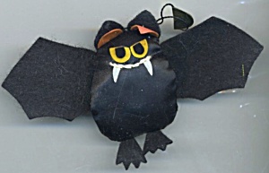 Vintage Dakin Cloth Bats Ornaments