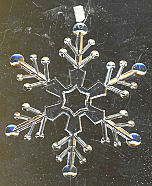 Vintage Acrylic Snowflakes Set Of 12