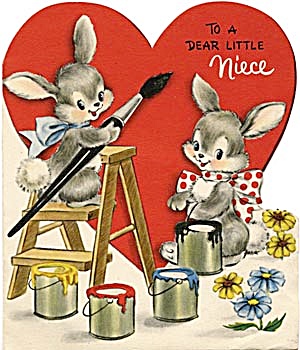 Vintage Valentine: Painting Bunnies (Image1)
