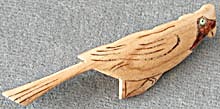 Vintage Wooden Cardinal Pin  (Image1)