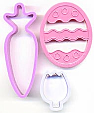 Wilton Egg & Tulip Cookie Cutter and Carrot (Image1)