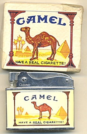 Vintage Camel Cigarette Lighter & Original Box