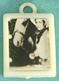 Vintage Roy Rogers And Trigger Plastic Charm