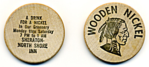 Vintage Wooden Nickel