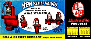 Vintage Blotter Asme&#160; Safety&#160;relief Valves
