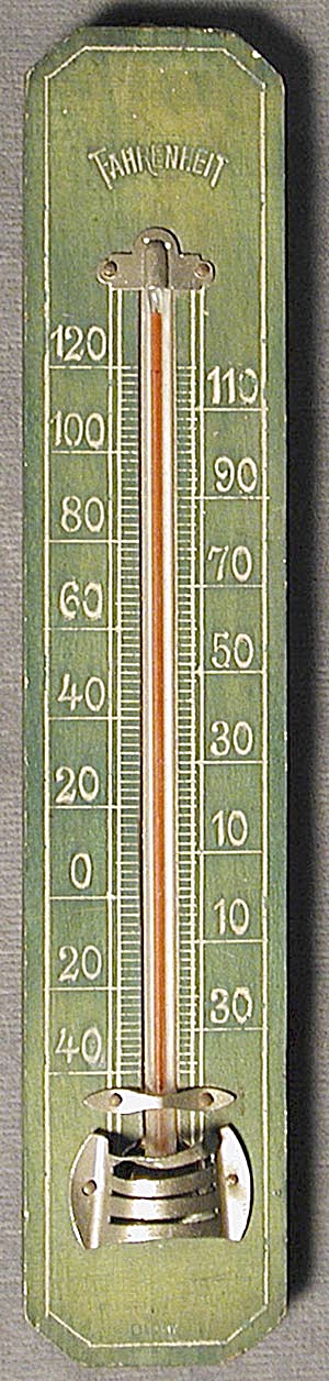 Green Wood Thermometer (Image1)