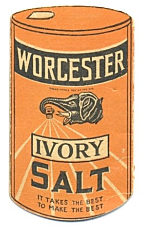 Vintage Worcester Ivory Salt Needle Case With Elephant