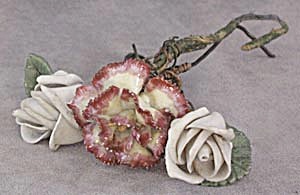 Vintage China Roses and Carnation Set Of 3 (Image1)