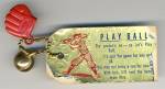 Vintage Baseball Glove & Ball Key Chain
