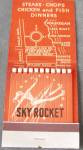 Click to view larger image of Vintage Oversized Sky Rocket Girlie Matchbook (Image2)