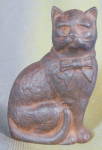 Click to view larger image of Vintage Cast Iron Sitting Cat Bank (Image1)
