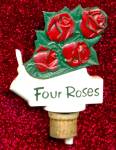 Vintage Four Roses Whiskey Bottle Pourer