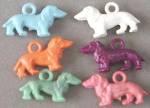 Vintage Dachshunds Charms Set of 6