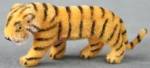 Wagner Kunstlerschutz German Flocked Tiger Ornament