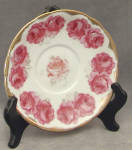 Vintage Drop Rose Porcelain Saucer