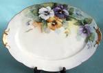 Vintage Austrian Hand Painted Pansy Plater