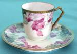 Click to view larger image of Vintage Flower Cup & Saucer (Image1)