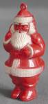 Vintage Red Hard Plastic Santa Claus Christmas Ornament